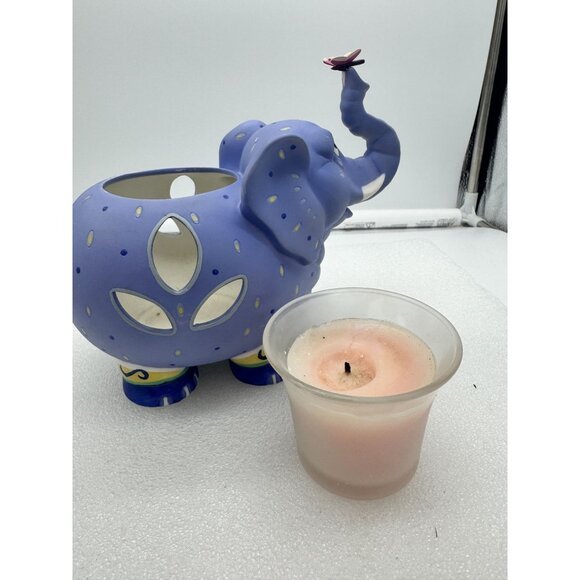 Partylite Purple Elephant Votive Candle Holder - Picture 6 of 11